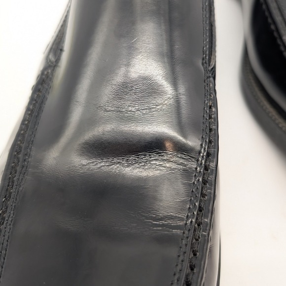 Bacco Bucci Studio Mens Black Leather Square Toe Slip On Loafer Dress Shoes 11.5 - Picture 12 of 14